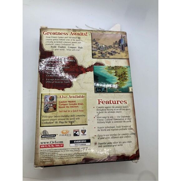 Civilization III 2 disk game with manual - Picture 15 of 16